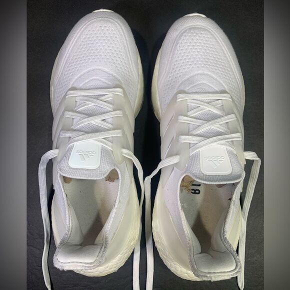 Adidas Ultra Boost 21 Women’s “ Triple White “ Shoe Size- 7.5 - Picture 7 of 12